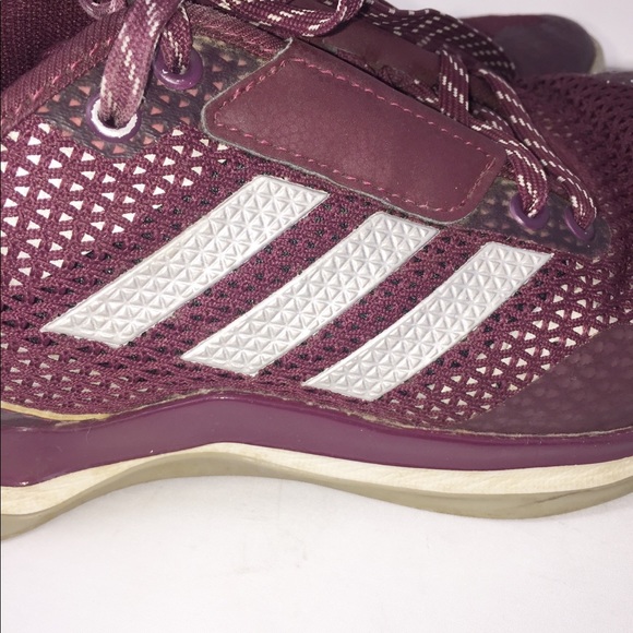 Adidas Maroon Speed Trainer 3 Athletic Sneakers - Picture 13 of 14